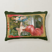 ヴィンテージバレンタインデービクトリアンスケルブ夫人 アクセントクッション (正面)