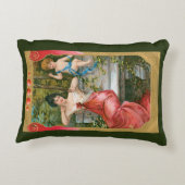 ヴィンテージバレンタインデービクトリアンスケルブ夫人 アクセントクッション (裏面)