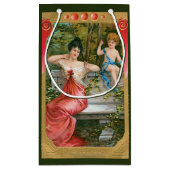 ヴィンテージバレンタインデービクトリアンスケルブ夫人 スモールペーパーバッグ (裏面)