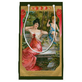 ヴィンテージバレンタインデービクトリアンスケルブ夫人 スモールペーパーバッグ (正面)