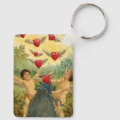 ヴィンテージバレンタインデービクトリアンチェルブスハート キーホルダー (裏面)