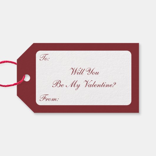 ヴィンテージバレンタインデービクトリアンチェルブスハート ギフトタグ (裏面横)