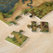 ヴィンテージバレンタインデービクトリアンチェルブスハート ジグソーパズル (側面)