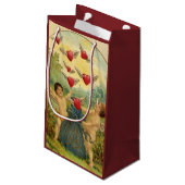 ヴィンテージバレンタインデービクトリアンチェルブスハート スモールペーパーバッグ (裏面アングル)