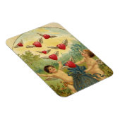 ヴィンテージバレンタインデービクトリアンチェルブスハート マグネット (右側)