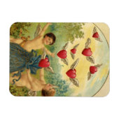 ヴィンテージバレンタインデービクトリアンチェルブスハート マグネット (横)