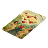 ヴィンテージバレンタインデービクトリアンチェルブスハート マグネット (左側)