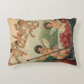 ヴィンテージバレンタインデービクトリアンチェルブス アクセントクッション (正面)