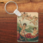 ヴィンテージバレンタインデービクトリアンチェルブス キーホルダー (正面)