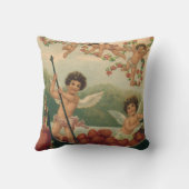 ヴィンテージバレンタインデービクトリアンチェルブス クッション (裏面)