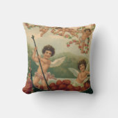 ヴィンテージバレンタインデービクトリアンチェルブス クッション (正面)