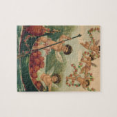 ヴィンテージバレンタインデービクトリアンチェルブス ジグソーパズル (横)