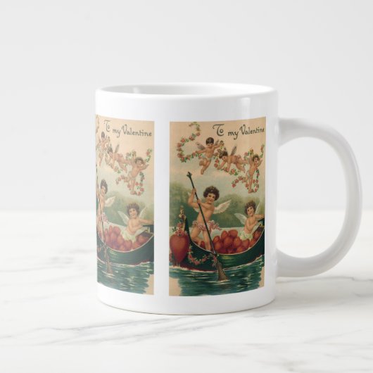 ヴィンテージバレンタインデービクトリアンチェルブス ジャンボコーヒーマグカップ (右)