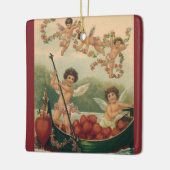 ヴィンテージバレンタインデービクトリアンチェルブス セラミックオーナメント (左)