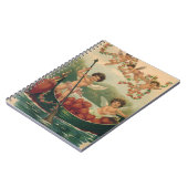 ヴィンテージバレンタインデービクトリアンチェルブス ノートブック (左側)