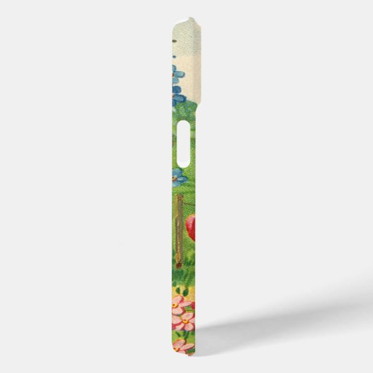 ヴィンテージバレンタインデービクトリアンハート天使 Case-Mate iPhoneケース (裏面 / 右)