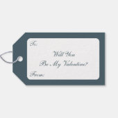 ヴィンテージバレンタインデービクトリアンバラ付き女の子 ギフトタグ (裏面横)