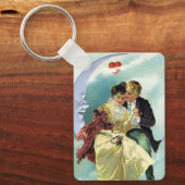 ヴィンテージバレンタインデービクトリアンラブ&ロマンス キーホルダー (正面)