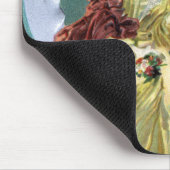 ヴィンテージバレンタインデービクトリアンラブ&ロマンス マウスパッド (コーナー)