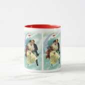 ヴィンテージバレンタインデービクトリアンラブ&ロマンス マグカップ (中央)