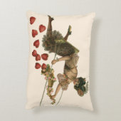 ヴィンテージバレンタインデービクトリアンレディーオンアスイング アクセントクッション (裏面(縦))