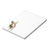 ヴィンテージバレンタインデービクトリアンレディーオンアスイング ノートパッド (回転)