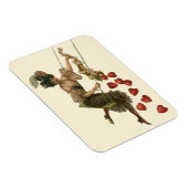 ヴィンテージバレンタインデービクトリアンレディーオンアスイング マグネット (右側)