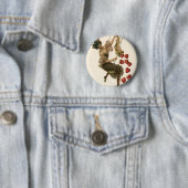 ヴィンテージバレンタインデービクトリアンレディーオンアスイング 缶バッジ (インサイチュ)