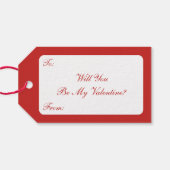 ヴィンテージバレンタインデービクトリアン、ハート付き女性 ギフトタグ (裏面横)