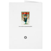 ヴィンテージバレンタインデービクトリアン、ハート付き少年 (裏面)