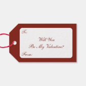 ヴィンテージバレンタインデービクトリアン、顔バラ ギフトタグ (裏面横)