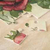 ヴィンテージバレンタインデービクトリアン、顔バラ ジグソーパズル (側面)