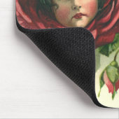 ヴィンテージバレンタインデービクトリアン、顔バラ マウスパッド (コーナー)