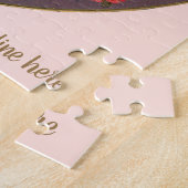 ヴィンテージバレンタインデービクトリアンCherubハート ジグソーパズル (側面)