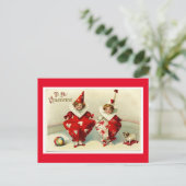 ヴィンテージバレンタインデーピエロ ポストカード (スタンド正面)