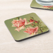 ヴィンテージバレンタインデーピンクガーデンビクトリアンバラ コースター (左側)