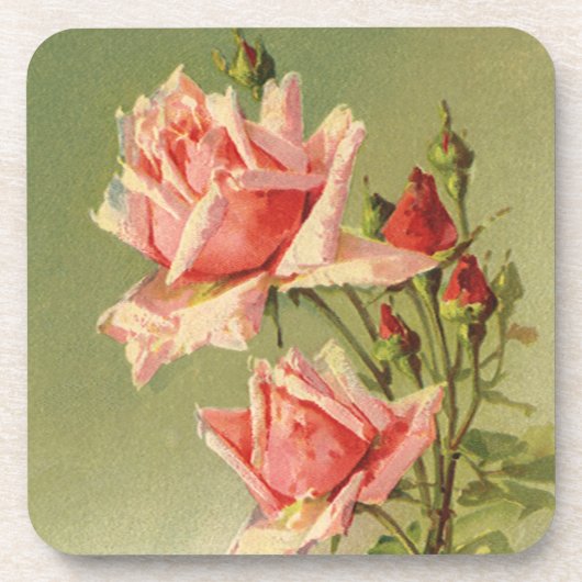 ヴィンテージバレンタインデーピンクガーデンビクトリアンバラ コースター (正面)