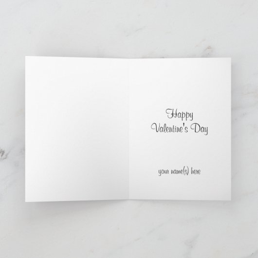 ヴィンテージバレンタインデーピンクガーデンビクトリアンバラ シーズンカード (内部)