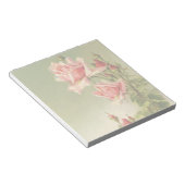 ヴィンテージバレンタインデーピンクガーデンビクトリアンバラ ノートパッド (アングル)