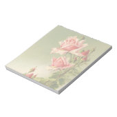 ヴィンテージバレンタインデーピンクガーデンビクトリアンバラ ノートパッド (回転)