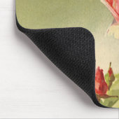 ヴィンテージバレンタインデーピンクガーデンビクトリアンバラ マウスパッド (コーナー)