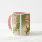 ヴィンテージバレンタインデーピンクガーデンビクトリアンバラ マグカップ (正面左)
