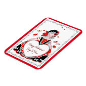 ヴィンテージバレンタインデーフレキシブルマグネット マグネット (左側)