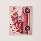 ヴィンテージバレンタインデーラブトラック ジグソーパズル (縦)