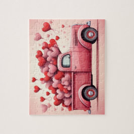 ヴィンテージバレンタインデーラブトラック ジグソーパズル