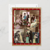 ヴィンテージバレンタインデーラブハガキ シーズンポストカード (正面/裏面)