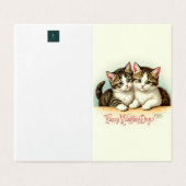 ヴィンテージバレンタインデー子ネコの挨拶空白の (外部フラット)