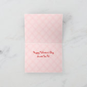 ヴィンテージバレンタインデー子供へス シーズンカード (内部)