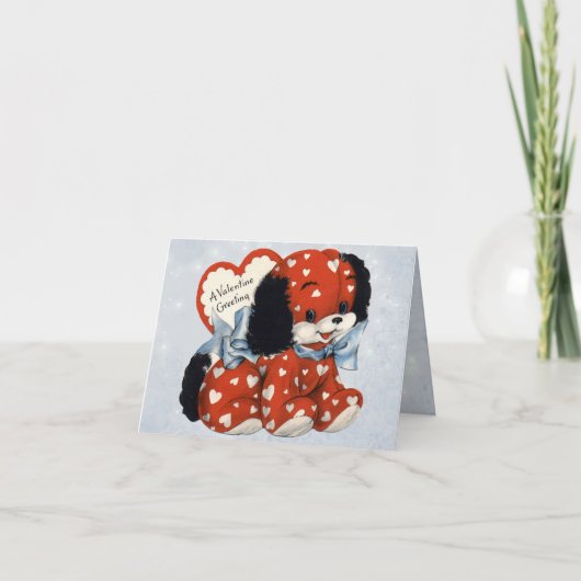 ヴィンテージバレンタインデー子供へス シーズンカード (正面)