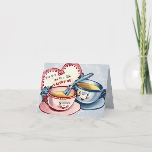 ヴィンテージバレンタインデー子供へス シーズンカード (正面)